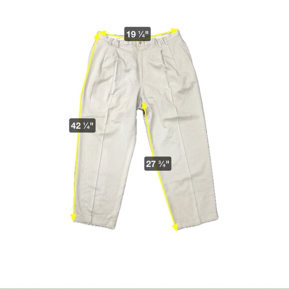 Tommy Bahama Mens Tan 100% Silk Dress Pants Size 40 Beige - Picture 6 of 7